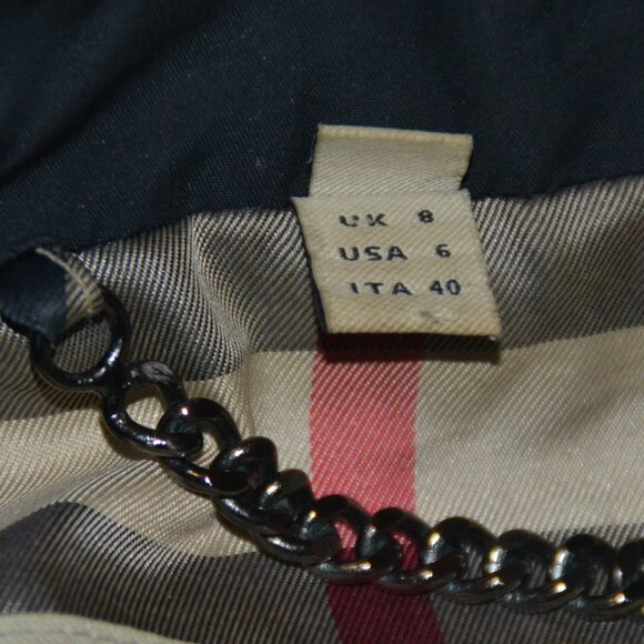 Burberry Woman's TESS Trench/Rain Coat Jacket BLACK Size 6P CUT 1695 - Picture 5 of 9